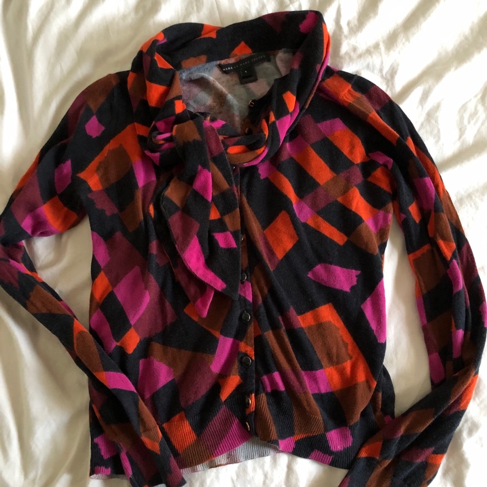 Marc Jacobs knit cardigan pink and purple